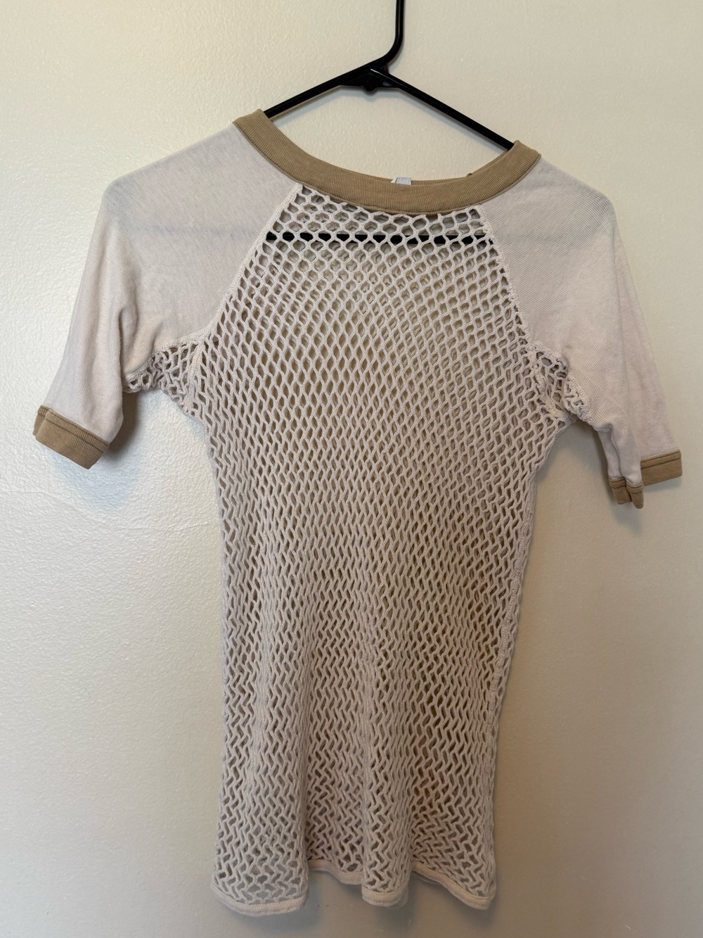 Vintage Mesh Knit Short Sleeve Top